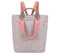 Cityrucksack FRITZI AUS PREUSSEN "Ju Leo", Damen, Gr. B/H/T: 17cm, beige, Nylon, Rucksäcke Cityrucksack, mit tollem Leo-Print (62968412-0) beige