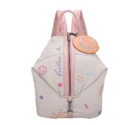 Cityrucksack FRITZI AUS PREUSSEN "Marit Limited Ebro Fun", Damen, Gr. B/H/T: 26cm, rosa, Baumwollmischung, bedruckt, Rucksäcke Cityrucksack, mit abnehmbarem Pocketanhänger (47291212-0) rosa