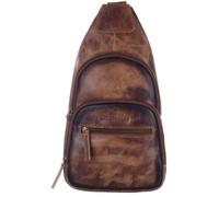 Cityrucksack GREENLAND NATURE "MASCU & LINE", Gr. B/H/T: 20cm x 37cm x 6cm, braun, Büffelleder, Rucksäcke Cityrucksack (62450241-0) braun