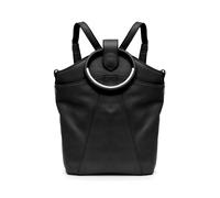 Cityrucksack GRETCHEN "Maple Metal Backpack", Damen, Gr. B/H/T: 30cm, schwarz, Leder, Rucksäcke Cityrucksack, aus italienischem Kalbsleder (88287267-0) schwarz