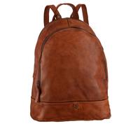 Cityrucksack HARBOUR 2ND "Meghan", Damen, Gr. B/H/T: 27cm x 30cm x 13cm, braun (charming cognac), Leder, Rucksäcke Cityrucksack, aus Leder mit typischen Marken-Anker-Label und Schmuckanhänger (3606675