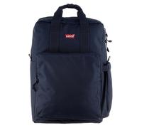 Cityrucksack LEVI'S, Damen, Gr. B/H/T: 27cm x 45cm x 14cm, blau (navy), Polyester, unifarben, Rucksäcke Cityrucksack, Freizeitrucksack, Schulrucksack, Arbeitsrucksack (48655360-0) navy