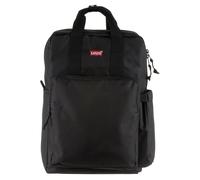 Cityrucksack LEVI'S, Damen, Gr. B/H/T: 27cm x 45cm x 14cm, schwarz, Polyester, unifarben, Rucksäcke Cityrucksack, Freizeitrucksack, Schulrucksack, Arbeitsrucksack (23030731-0) schwarz