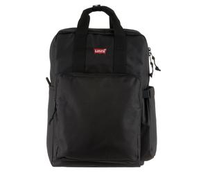 Cityrucksack LEVI'S, Gr. B/H/T: 27cm x 45cm x 14cm, schwarz, Polyester, unifarben, Rucksäcke Cityrucksack, Freizeitrucksack, Schulrucksack, Arbeitsrucksack (23030731-0) schwarz