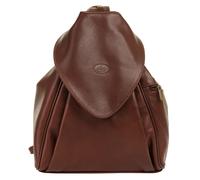 Cityrucksack PIKÉ "PIKÉ Damen City Rucksack ANNA MARIA echt Leder, Made in Italy", Damen, Gr. B/H/T: 31cm x 25cm x 8cm, onesize, braun, Leder, Rindsleder, leicht glänzend, Rucksäcke Cityrucksack, echt