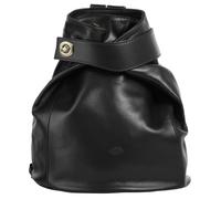 Cityrucksack PIKÉ "PIKÉ Damen Cityrucksack echt Leder, Made in Italy", Damen, Gr. B/H/T: 31cm x 29cm x 16cm, onesize, schwarz, Leder, Rindsleder, beschichtet, leicht glänzend, Rucksäcke Cityrucksack,
