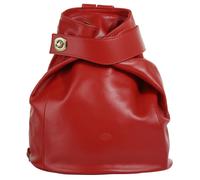 Cityrucksack PIKÉ "PIKÉ Damen Cityrucksack echt Leder, Made in Italy", Damen, Gr. B/H/T: 31cm x 29cm x 16cm, onesize, rot, Leder, Rindsleder, beschichtet, leicht glänzend, Rucksäcke Cityrucksack, echt