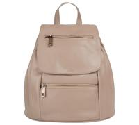 Cityrucksack SAMANTHA LOOK, Damen, Gr. B/H/T: 24cm x 27cm x 11cm, onesize, rosa, Leder, Rindsleder, beschichtet, leicht glänzend, Rucksäcke Cityrucksack, echt Leder, Made in Italy (95474344-0) rosa