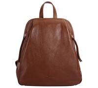 Cityrucksack SAMANTHA LOOK, Damen, Gr. B/H/T: 25cm x 30cm x 12cm, onesize, braun (cognac), Leder, Rindsleder, Rucksäcke Cityrucksack, echt Leder, Made in Italy (67318315-0) cognac