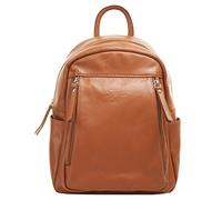 Samantha Look Rucksack Echt Leder Damen | Made in Italy, Praktischer City Rucksack mit Hauptfach, Rucksack mit Reißverschluss und Seitenfächern | 019574
