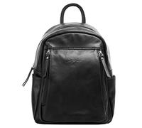 Samantha Look Rucksack Echt Leder Damen | Made in Italy, Praktischer City Rucksack mit Hauptfach, Rucksack mit Reißverschluss und Seitenfächern | 019574