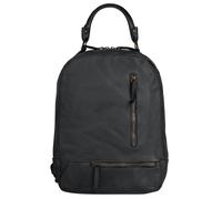 Cityrucksack SAMANTHA LOOK, Damen, Gr. B/H/T: 27cm x 36cm x 13cm, onesize, grau, Leder, Rindsleder, Retro, Rucksäcke Cityrucksack, echt Leder, Made in Italy (75555663-0) grau