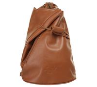 Cityrucksack SAMANTHA LOOK, Damen, Gr. B/H/T: 34cm x 25cm x 13cm, onesize, braun (cognac), Leder, Rindsleder, unifarben, Rucksäcke Cityrucksack, echt Leder, Made in Italy (48110040-0) cognac