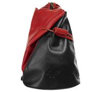 Cityrucksack SAMANTHA LOOK, Damen, Gr. B/H/T: 34cm x 25cm x 13cm, onesize, rot, Leder, Rindsleder, unifarben, Rucksäcke Cityrucksack, echt Leder, Made in Italy (35590827-0) rot