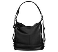 Samantha Look Rucksack Echt Leder Damen | Made in Italy, 2-in-1-Design Backpack und Handtasche in einem | 022165