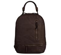 Cityrucksack SAMANTHA LOOK "SAMANTHA LOOK Damen Rucksack echt Leder, Made in Italy", Damen, Gr. B/H/T: 27cm x 36cm x 13cm, onesize, braun, Leder, Rindsleder, Retro, Rucksäcke Cityrucksack, echt Leder,