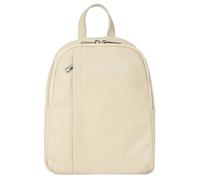 Cityrucksack SAMANTHA LOOK "SAMANTHA LOOK Damen Rucksack Echt Leder, Made in Italy", Damen, Gr. B/H/T: 29cm x 9cm, onesize, beige, Leder, Rindsleder, leicht glänzend, unifarben, Rucksäcke Cityrucksack