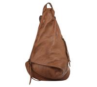 Cityrucksack SAMANTHA LOOK "SAMANTHA LOOK Damen Rucksack echt Leder, Made in Italy", Damen, Gr. B/H/T: 30cm x 25cm x 10cm, onesize, braun (cognac), Leder, Rindsleder, unifarben, Rucksäcke Cityrucksack