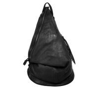 Cityrucksack SAMANTHA LOOK "SAMANTHA LOOK Damen Rucksack echt Leder, Made in Italy", Damen, Gr. B/H/T: 30cm x 25cm x 10cm, onesize, schwarz, Leder, Rindsleder, unifarben, Rucksäcke Cityrucksack, echt