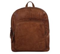 Cityrucksack SPIKES & SPARROW, Damen, Gr. B/H/T: 26cm x 30cm x 9cm, onesize, braun (cognac), Leder, Rindsleder, Retro, Rucksäcke Cityrucksack, echt Leder (69562761-0)