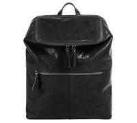 Cityrucksack SPIKES & SPARROW, Damen, Gr. B/H/T: 32cm x 23cm x 10cm, onesize, schwarz, Leder, Rindsleder, Rucksäcke Cityrucksack, echt Leder (54603810-0)