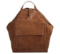 Cityrucksack SPIKES & SPARROW, Damen, Gr. B/H/T: 35cm x 31cm x 12cm, onesize, braun (cognac), Leder, Rindsleder, Retro, Rucksäcke Cityrucksack, echt Leder (23464719-0)