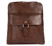 Cityrucksack SPIKES & SPARROW "SPIKES & SPARROW Damen Rucksack echt Leder", Damen, Gr. B/H/T: 28cm x 30cm x 5cm, onesize, braun (cognac), Leder, Rindsleder, Retro, Rucksäcke Cityrucksack, echt Leder (