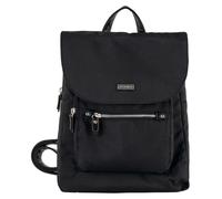 Cityrucksack TOM TAILOR "RINA", Damen, Gr. B/H/T: 26cm x 31cm x 8,5cm, schwarz, Nylon, unifarben, Rucksäcke Cityrucksack, mit super leichtem Gewicht (92526348-0) schwarz