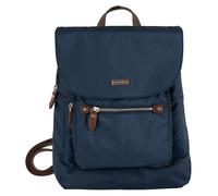Cityrucksack TOM TAILOR "RINA", Damen, Gr. B/H/T: 29cm x 31cm x 8,5cm, blau, Nylon, unifarben, Rucksäcke Cityrucksack, mit super leichtem Gewicht (20548666-0) blau