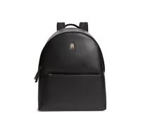 Cityrucksack TOMMY HILFIGER "IM LATAM LOGO BACKPACK", Damen, Gr. B/H/T: 29cm x 36cm x 11,5cm, schwarz, Lederimitat, Rucksäcke Cityrucksack, Damen Freizeitrucksack mit zusätzlichem Vordertaschenfach (2