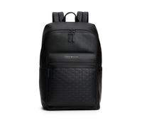 Cityrucksack TOMMY HILFIGER "TH MODERN BACKPACK", Gr. B/H/T: 33cm x 43cm x 15cm, schwarz, Lederimitat, Rucksäcke Cityrucksack, Unisex Freizeitrucksack, Geschäftsrucksack mit Tragegriff (87264307-0) sc