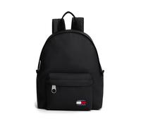 Cityrucksack TOMMY JEANS "TJW ESS DAILY BACKPACK", Damen, Gr. B/H/T: 22cm x 29cm x 12cm, schwarz, Textil, Rucksäcke Cityrucksack, Damen Freizeitrucksack mit Logo-Aufnäher (18370246-0) schwarz