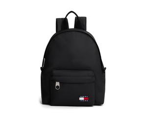 Cityrucksack TOMMY JEANS "TJW ESS DAILY BACKPACK", Damen, Gr. B/H/T: 22cm x 29cm x 12cm, schwarz, Textil, Rucksäcke Cityrucksack, Damen Freizeitrucksack mit Logo-Aufnäher (18370246-0) schwarz