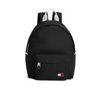 Cityrucksack TOMMY JEANS "TJW ESS DAILY DOME BACKPACK", Gr. B/H/T: 22cm x 29cm x 12cm, schwarz, Polyester, Rucksäcke Cityrucksack, Unisex Reiserucksack, Freizeitrucksack mit kontrastfarbigen Tragegrif