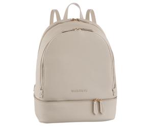 Cityrucksack VALENTINO BAGS "BRIXTON", Damen, Gr. B/H/T: 28cm x 35cm x 13cm, beige (ecru), Lederimitat, Rucksäcke Cityrucksack (95764356-0) ecru