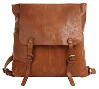 Cityrucksack X-ZONE "X-ZONE Damen Rucksack echt Leder", Damen, Gr. B/H/T: 35cm x 31cm x 15cm, onesize, braun (cognac), Leder, Rindsleder, Retro, Rucksäcke Cityrucksack, echt Leder (11844503-0) cognac