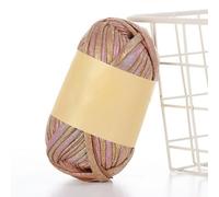 CIVIOOH 100 g Kunstleder, glänzendes Häkelgarn, DIY-Handstrickgarn, Knäuel für Taschen, Decken, Kissen, Strick- und Häkelgarn