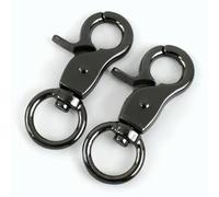 CIVIOOH 5-20Pcs 13mm Metal Buckle for Bag Strap Small Carabiner Swivel Lobster Clasp Webbing Trigger Clip Snap Hook Keychain Accessories