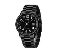 CIVO Analog Business Uhren Herren: Leicht Lesbar Edelstahl Quarz Herrenuhr | Elegante Wasserdicht Silber/Schwarz/Blaues Großes Zifferblatt mit Datum - Stilvoller Geschäftsuhr für Ehemann Vater Sohn