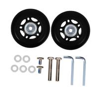 CIYODO 2stücke Teiliges Koffer Ersatzräder Aus Robustem Aluminiumlegierung Und Gummi Verschleißfest Drehbare Gepäckrollen Für Kleine Koffer Und Reisekoffer Einfache Montage Langlebig