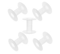 CIYODO Leere Kunststoff Spulen für Nähmaschine 5 Stück-Pack I-Form Formstabil und Vielseitig für Garn Stickerei und Nähgarn Organizer