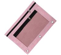 CIYODO Reißverschlusstasche Federmäppchen für Ordner mit Großer Kapazität Transparenten Fächern und Vielseitiger Dokumentenaufbewahrung