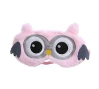 CIYODO Verstellbare Atmungsaktive Plüsch schlafmaske mit Niedlichem Eulen design und Elastischem Band Bequeme Augenbinde zum Schlafen Geeignet für Reisende