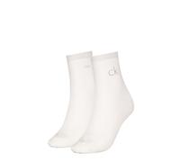 Ck Women Short Sock 2P Shiny Logo