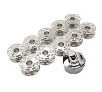 CKPSMS 1 Spulenkapsel und 10 Spulen, passend für Bernina 180 Artista, 185 Artista, 190, 200, 560 Artista, 580 Artista, 640 Artista, 730 Artista, 1 Stück.