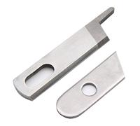 CKPSMS 1SET Oberes Messer 412585 & Unteres Messer 550449 Kompatibel mit/Ersatz für Singer Marke 14CG744,14CG754,14U555 Babylock Marke BL202, BL302, BL400