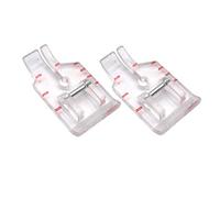 ckpsms 2 Stück Snap On 1/4 Zoll Quilting/Patchwork Clear Fußball, kompatibel mit / Ersatz für Marke Singer, Marke Kenmore, Marke Janome, Marke Viking # P60498# CY-7312P