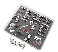 CKPSMS - #KP-19031+CY-7300L+0083687000 (77#) Nähfuß-Set, 34 Teile, kompatibel mit Bernina 165, 180, 185, 200, 210+