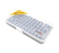 CKPSMS Marke - # 4114401 Kunststoffspule (beide Seiten sind flach) Kompatibel mit Husqvarna Viking Nähmaschine (28Stück+BOX)