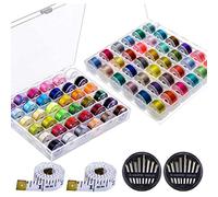 CKPSMS Marke -# KP-19091 Color 72 Prewound Bobbin Gewinde Größe A Klasse 15 (SA156) mit durchsichtiger Aufbewahrung Kunststoffkoffer Box zum Selbermachen und Nähen (color 72)